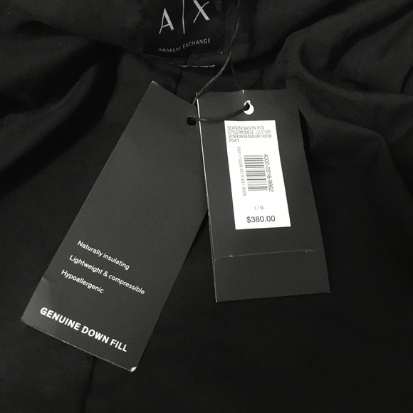 NEW A|X Armani Exchange Women's Down Fill Winter Jacket Sz Large Red MSRP $380 - Picture 6 of 9